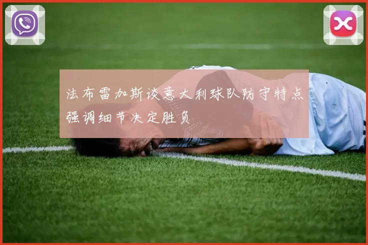 法布雷加斯谈意大利球队防守特点强调细节决定胜负